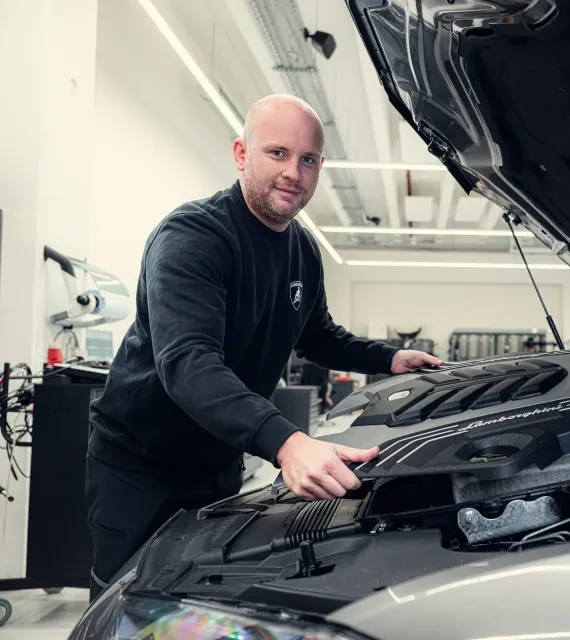 Portret Sander Prins Lamborghini