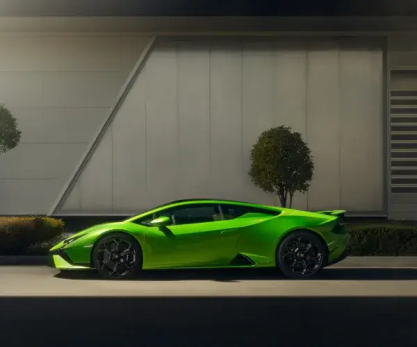 Lamborghini Huracán Tecnica groen zijaanzicht 